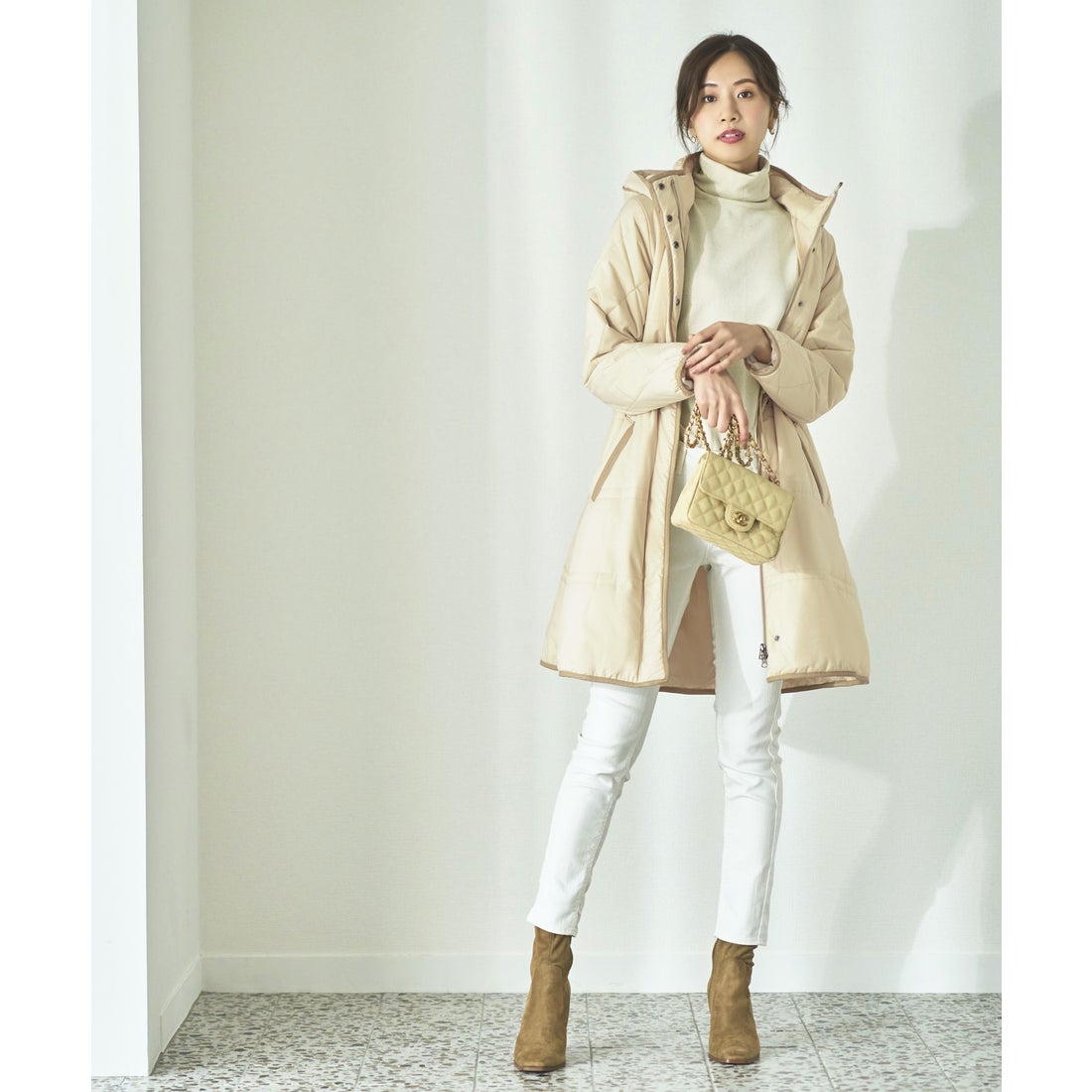 ルイルエブティック RUIRUE BOUTIQUE ライトサーモレザーパイピング 