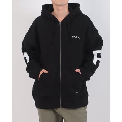 ルーカ RVCA BACK SIDE ARCH ZIP HD Hoodie ZIP （BLK）｜詳細画像