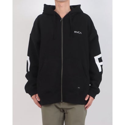 ルーカ RVCA BACK SIDE ARCH ZIP HD Hoodie ZIP （BLK）｜詳細画像