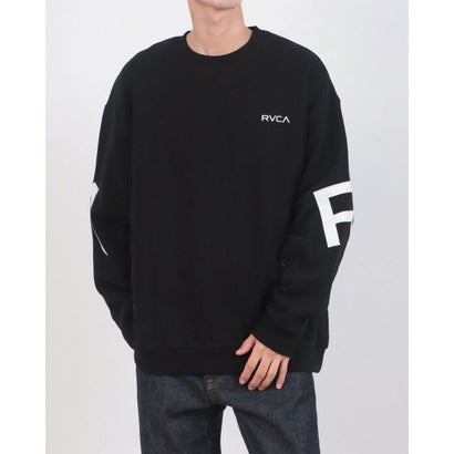 ルーカ RVCA BACK SIDE ARCH RVCA CR Crew Pullover （BLK）｜詳細画像