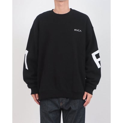 ルーカ RVCA BACK SIDE ARCH RVCA CR Crew Pullover （BLK）｜詳細画像