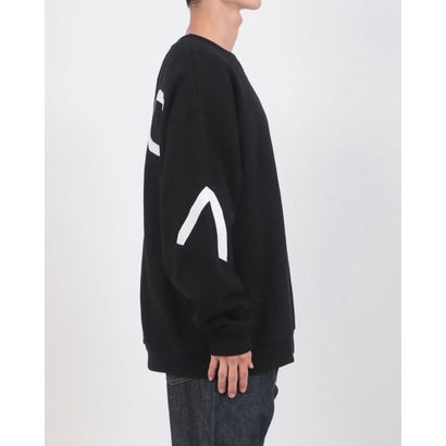 ルーカ RVCA BACK SIDE ARCH RVCA CR Crew Pullover （BLK）｜詳細画像