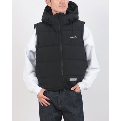 ルーカ RVCA BACK PATCH PUFFER VEST （BLK）｜詳細画像
