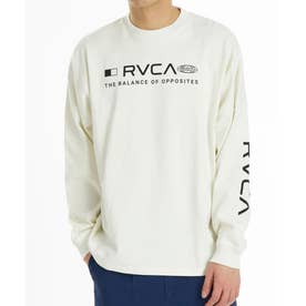 長袖 Tシャツ ロンT メンズ バックプリント STRAIGHT （WHT）