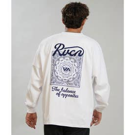 長袖 Tシャツ ロンT メンズ バックプリント BANDANA （WHT）