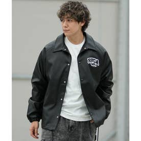 ジャケット メンズ フェイクレザー FAKE LETHER COACH （BLK）