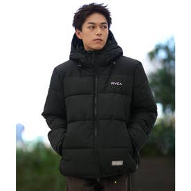 ジャケット メンズ ロゴ バックプリント 中綿 軽量 （BLK）