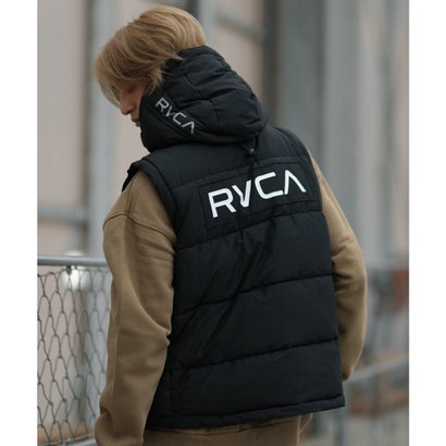 ルーカ RVCA ベスト メンズ ロゴ バックプリント 中綿 軽量 （BLK）｜詳細画像