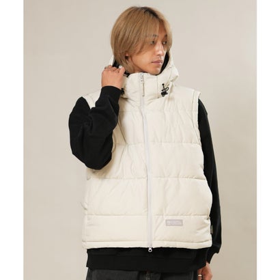 ルーカ RVCA ベスト メンズ ロゴ バックプリント 中綿 軽量 （BLK）｜詳細画像