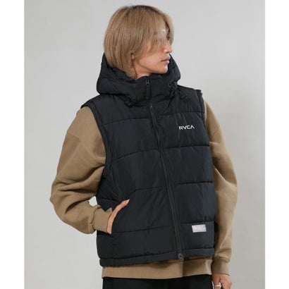 ルーカ RVCA ベスト メンズ ロゴ バックプリント 中綿 軽量 （BLK）｜詳細画像