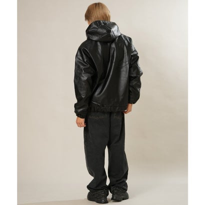 ルーカ RVCA ジャケット メンズ フェイクレザー ジップアップ フーディー BG042752 （BLK）｜詳細画像