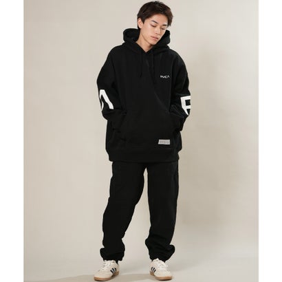 プルオーバー パーカー フーディー メンズ 裏起毛 BACK （BLK）｜詳細画像