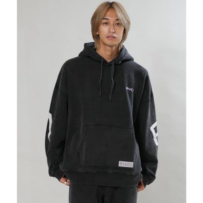 プルオーバー パーカー フーディー メンズ 裏起毛 BACK （BLK）｜詳細画像