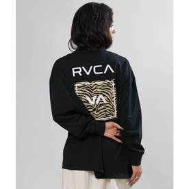 長袖 Tシャツ ロンT レディース バックプリント VA （BLK）