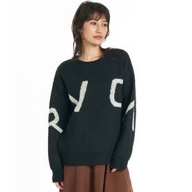 ニット セーター レディース ロゴ ARCH KNIT （BLK）