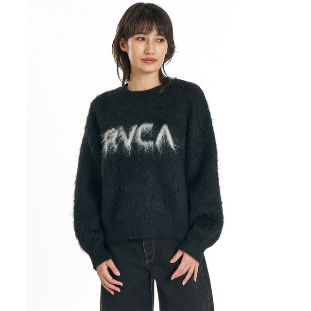 ニット セーター レディース シャギー BIG SHAGY （BLK）