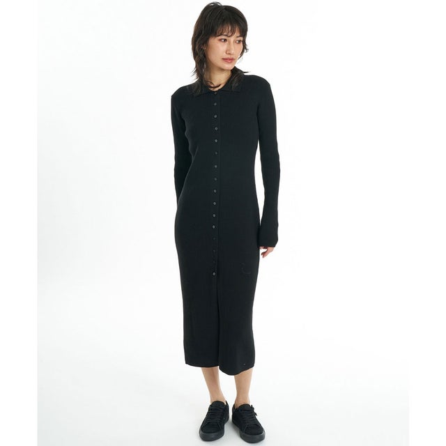 ワンピース レディース ロング丈 SLIM DRESS BG044353 （BLK）