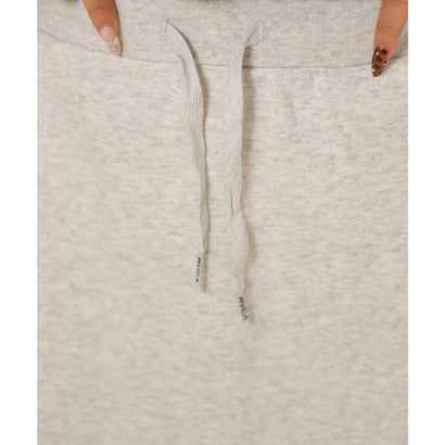 スカート レディース スウェット マキシ丈 ロゴ バックスリット （BLK）｜詳細画像
