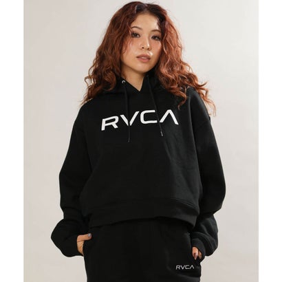 ルーカ RVCA プルオーバー パーカー フーディー レディース クロップド丈 ショート丈 （BLK）｜詳細画像