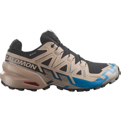 サロモン SALOMON スピードクロス 6 ゴアテックス（SPEEDCROSS 6 GORE-TEX） （Black / Desert Tan / Mykonos Blue）｜詳細画像
