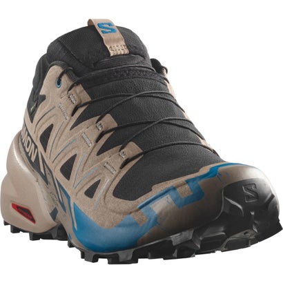 サロモン SALOMON スピードクロス 6 ゴアテックス（SPEEDCROSS 6 GORE-TEX） （Black / Desert Tan / Mykonos Blue）｜詳細画像