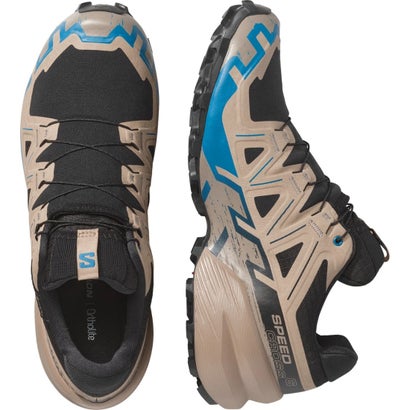 サロモン SALOMON スピードクロス 6 ゴアテックス（SPEEDCROSS 6 GORE-TEX） （Black / Desert Tan / Mykonos Blue）｜詳細画像