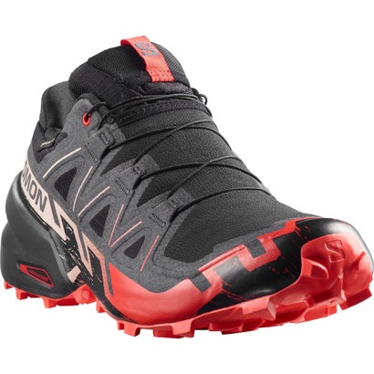 サロモン SALOMON スピードクロス 6 ゴアテックス（SPEEDCROSS 6 GORE-TEX） （Black / Fiery Red / Almond Milk）｜詳細画像