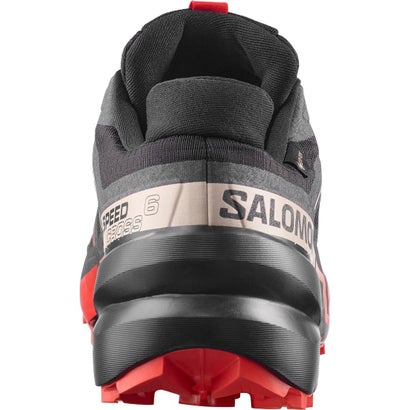 サロモン SALOMON スピードクロス 6 ゴアテックス（SPEEDCROSS 6 GORE-TEX） （Black / Fiery Red / Almond Milk）｜詳細画像