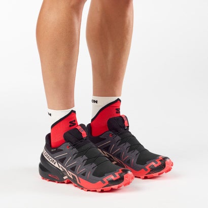 サロモン SALOMON スピードクロス 6 ゴアテックス（SPEEDCROSS 6 GORE-TEX） （Black / Fiery Red / Almond Milk）｜詳細画像