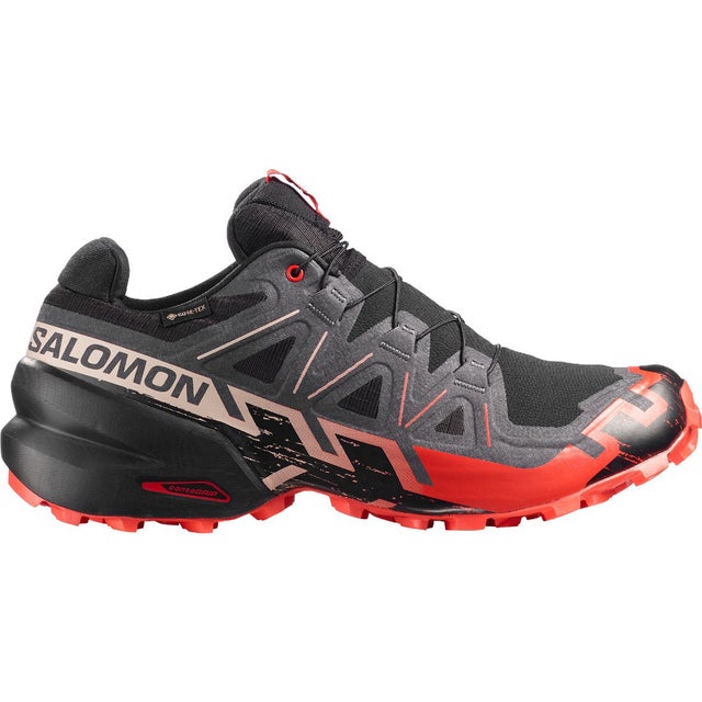 スピードクロス 6 ゴアテックス（SPEEDCROSS 6 GORE-TEX） （Black / Fiery Red / Almond Milk）