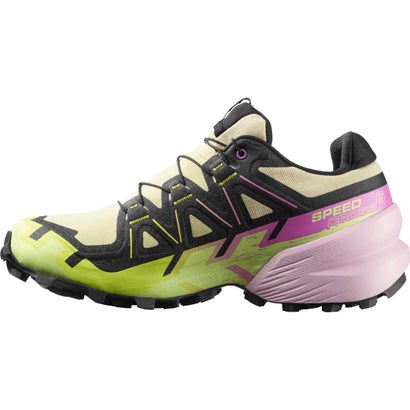 サロモン SALOMON スピードクロス 6 ゴアテックス（SPEEDCROSS 6 GORE-TEX） （Bog / Dawn Pink / Acid Lime）｜詳細画像