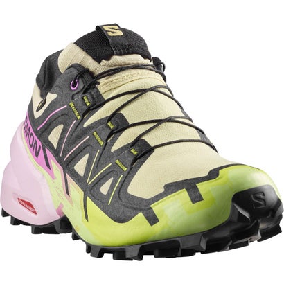 サロモン SALOMON スピードクロス 6 ゴアテックス（SPEEDCROSS 6 GORE-TEX） （Bog / Dawn Pink / Acid Lime）｜詳細画像
