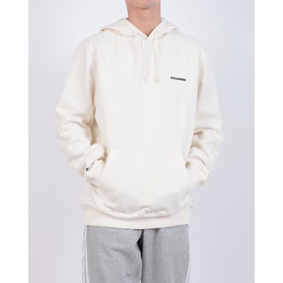 サロモン SALOMON CHEST LOGO HOODIE M （WHISPER WHITE）｜詳細画像