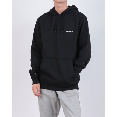 サロモン SALOMON CHEST LOGO HOODIE M （DEEP BLACK）｜詳細画像