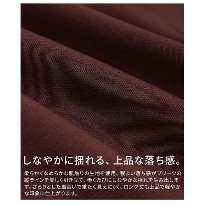 サワアラモード Sawa a la mode プリーツロングジャンパースカート （カーキ）｜詳細画像