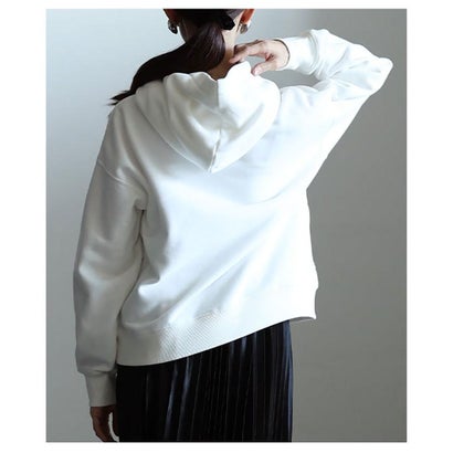 サワアラモード Sawa a la mode ワンポイントプリント裏起毛パーカー （オフホワイト）｜詳細画像