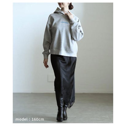 サワアラモード Sawa a la mode ワンポイントプリント裏起毛パーカー （オフホワイト）｜詳細画像