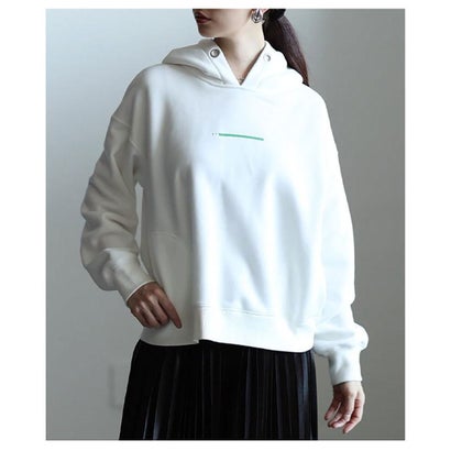 サワアラモード Sawa a la mode ワンポイントプリント裏起毛パーカー （ブラック）｜詳細画像