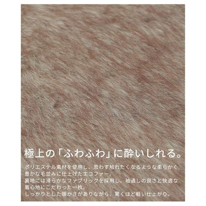 サワアラモード Sawa a la mode エコファーノーカラーアウターベスト （オフホワイト）｜詳細画像