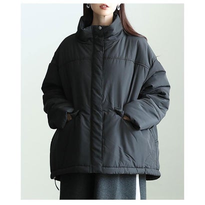 サワアラモード Sawa a la mode スタンドカラー中綿ジャケット （ブラック）｜詳細画像