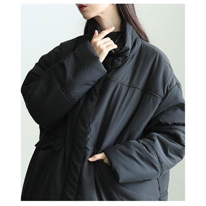 サワアラモード Sawa a la mode スタンドカラー中綿ジャケット （ブラック）｜詳細画像