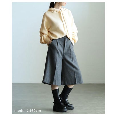 サワアラモード Sawa a la mode アルパカタッチニットパーカー （アイボリー）｜詳細画像