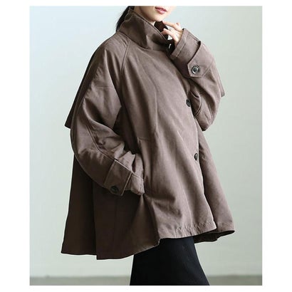 サワアラモード Sawa a la mode 中綿スタンドカラーケープコート （エクリュ）｜詳細画像
