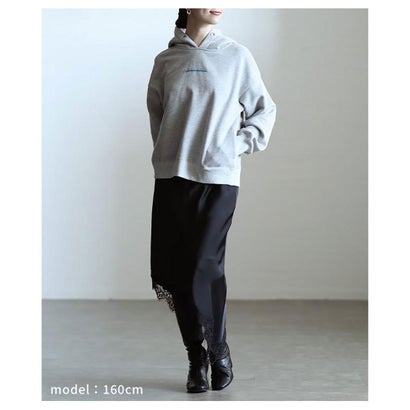 サワアラモード Sawa a la mode アシメヘムレースナロースカート （ブラック）｜詳細画像