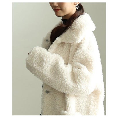 サワアラモード Sawa a la mode ボアロングコート （カーキ）｜詳細画像
