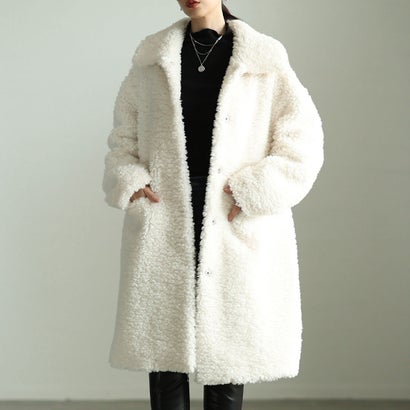 サワアラモード Sawa a la mode ボアロングコート （オフホワイト）｜詳細画像