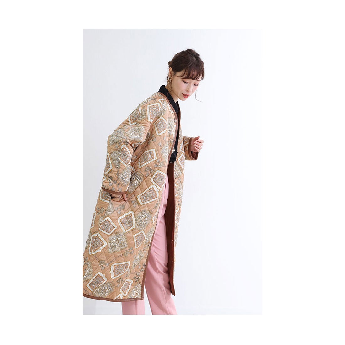 サワアラモード Sawa a la mode レディース アウター コート ベージュ 