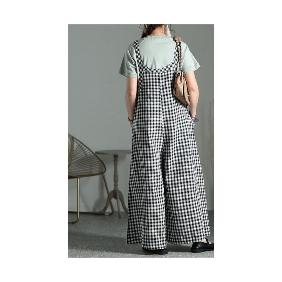 サワアラモード Sawa a la mode レディース サロペット ギンガム