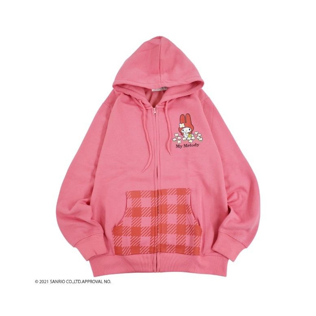 サンリオ Sanrio マイメロディ ジップ パーカー サンリオ 裏起毛