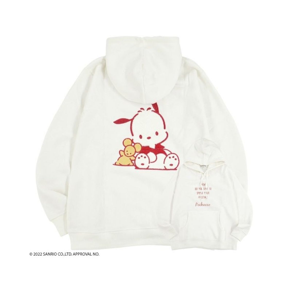 サンリオ Sanrio ポチャッコ パーカー サンリオ 長袖 刺繍 レディース 